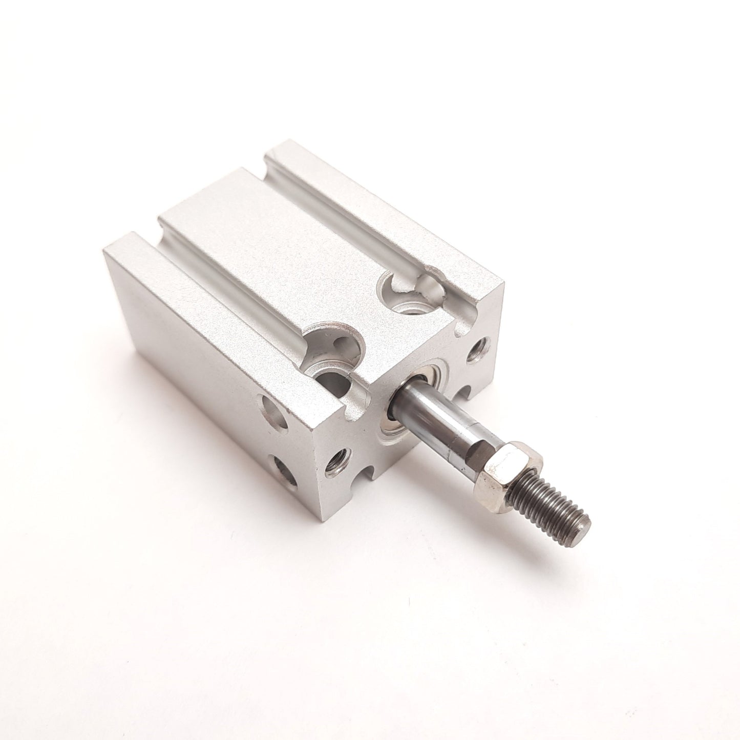 New SMC CU16-10D Pneumatic Cylinder, Bore: 16mm, Stroke: 10mm, 0.1-0.7MPa, M5x0.8