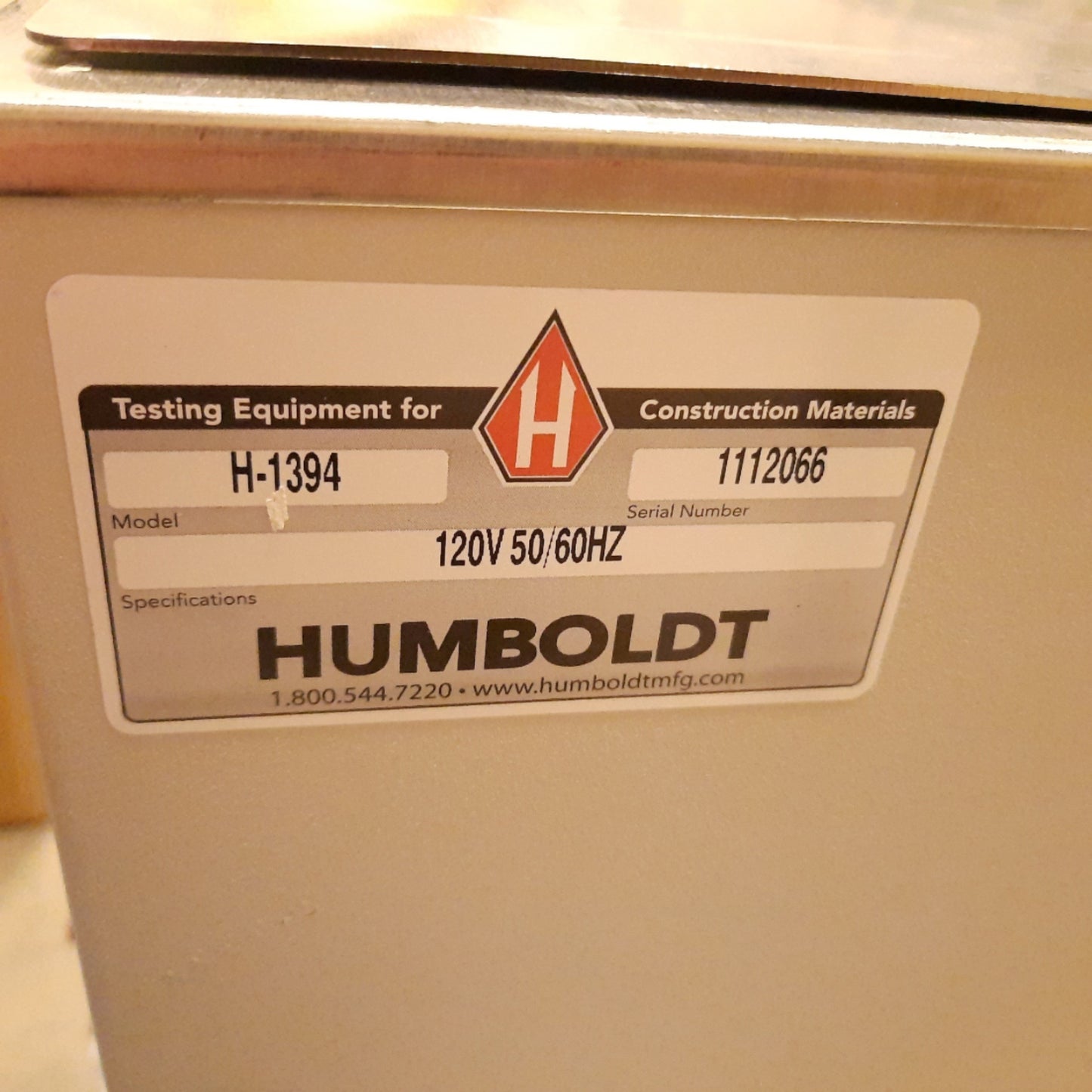Used Humboldt H-1394 Large Water Bath, Size: 20" x 20" x 10", Volume: 14 Gallons