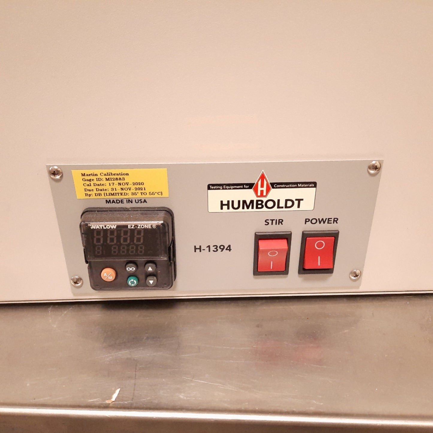 Used Humboldt H-1394 Large Water Bath, Size: 20" x 20" x 10", Volume: 14 Gallons