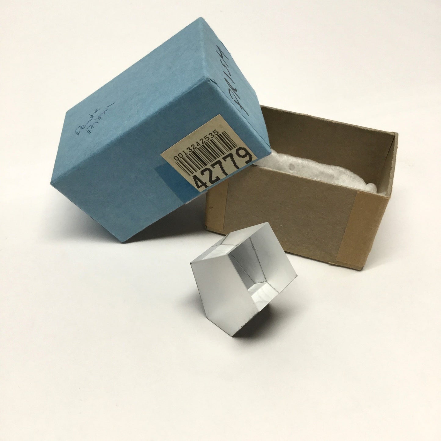 New – Open box Edmund Optics 42-779 Penta Prism, MgF2 Coated, 25mm Legs, 90° Ray Dev, 400-700nm