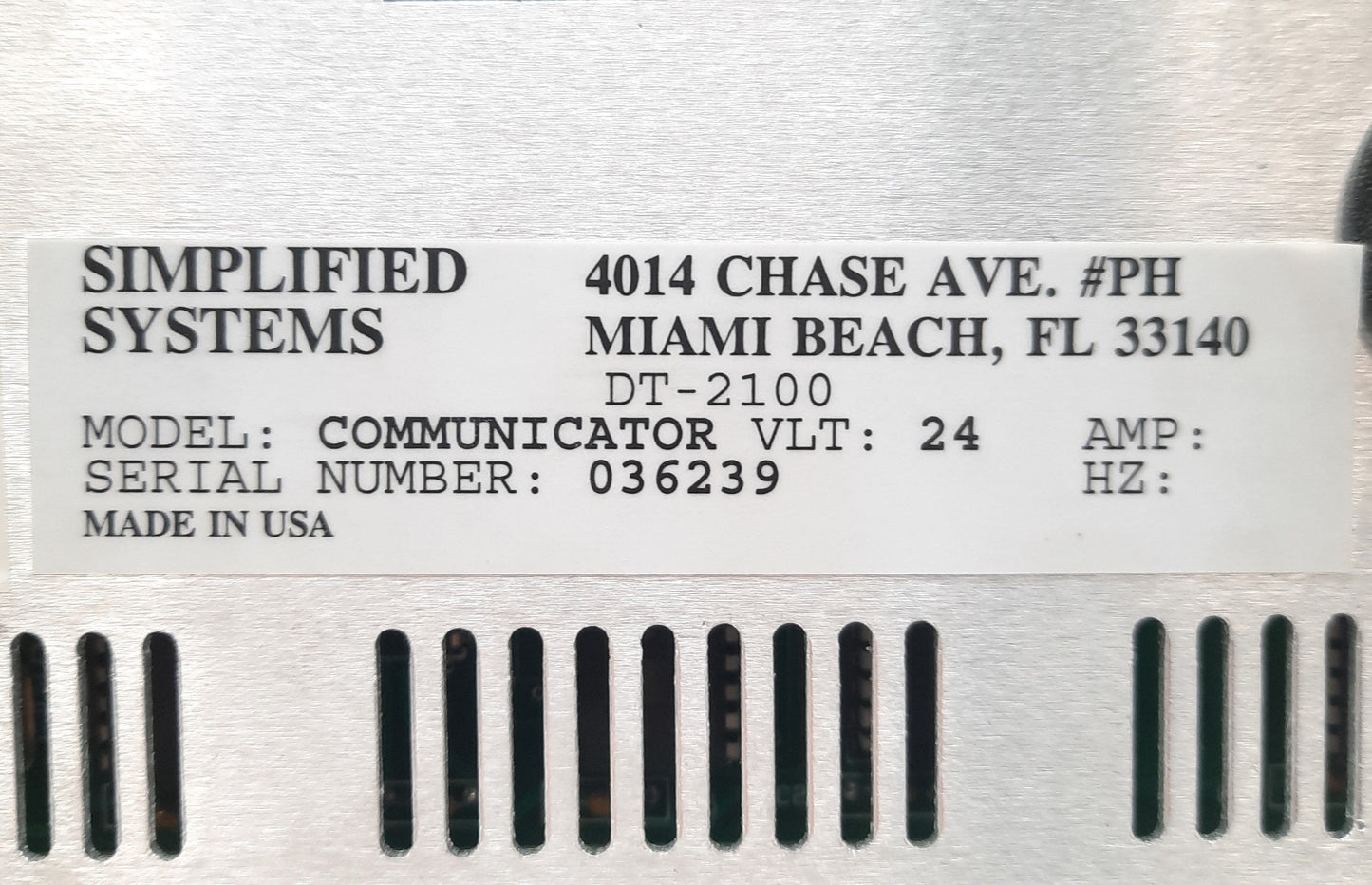 Used Simplified Solutions The Communicator MPX Intercom Keypad, 35 Buttons