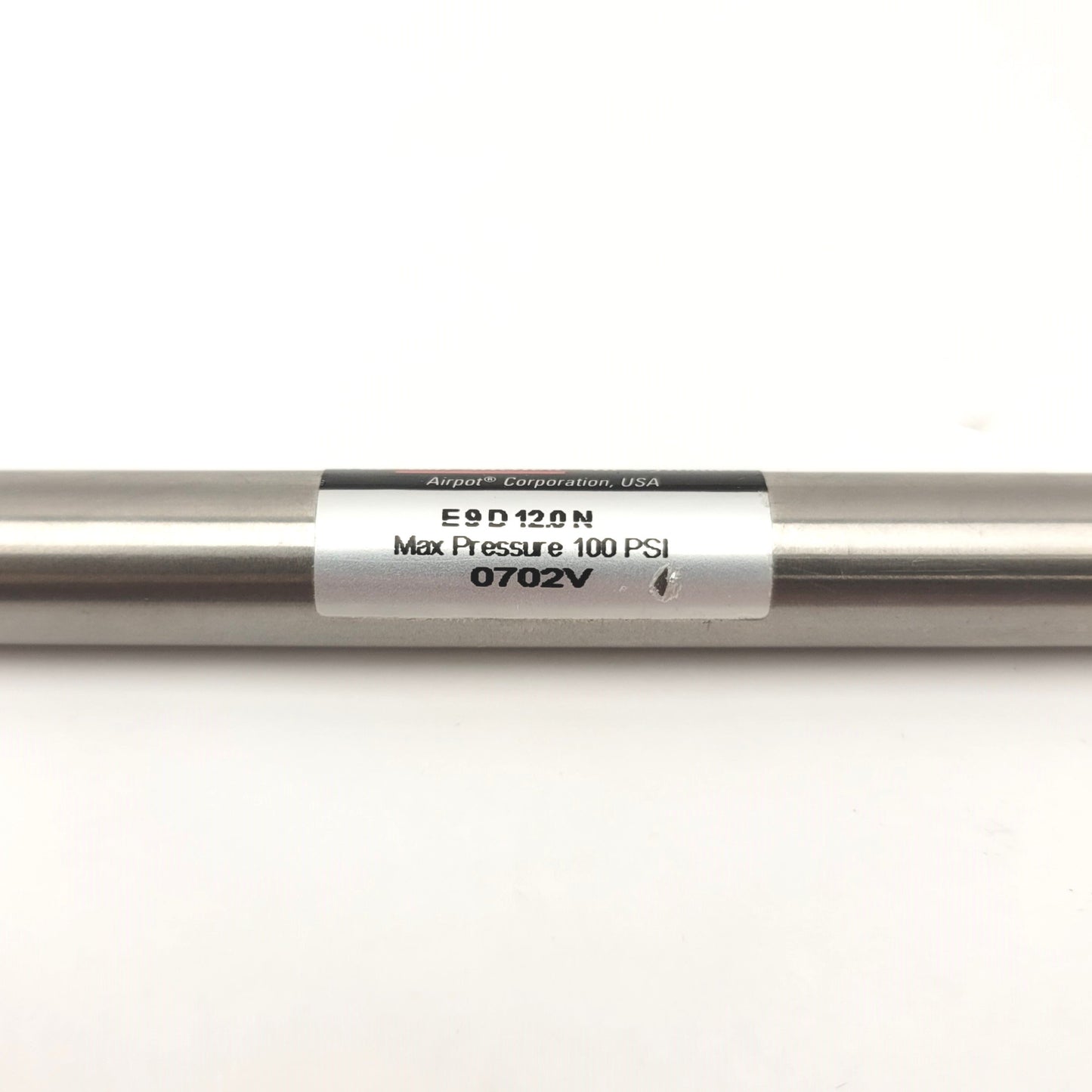 Used Airpel E9D12.0N Low Friction Air Cylinder Bore: 0.366" Stroke: 12" 100psi Max
