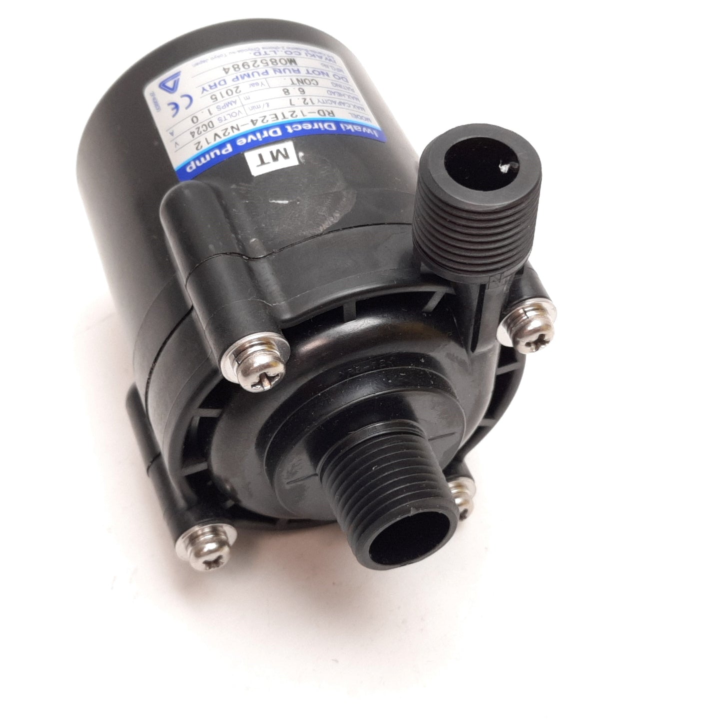 Used Iwaki RD-12TE24-N2V12 Direct Drive Pump, 12.7 L/min 24VDC 3/8" NPT *Broken Foot*