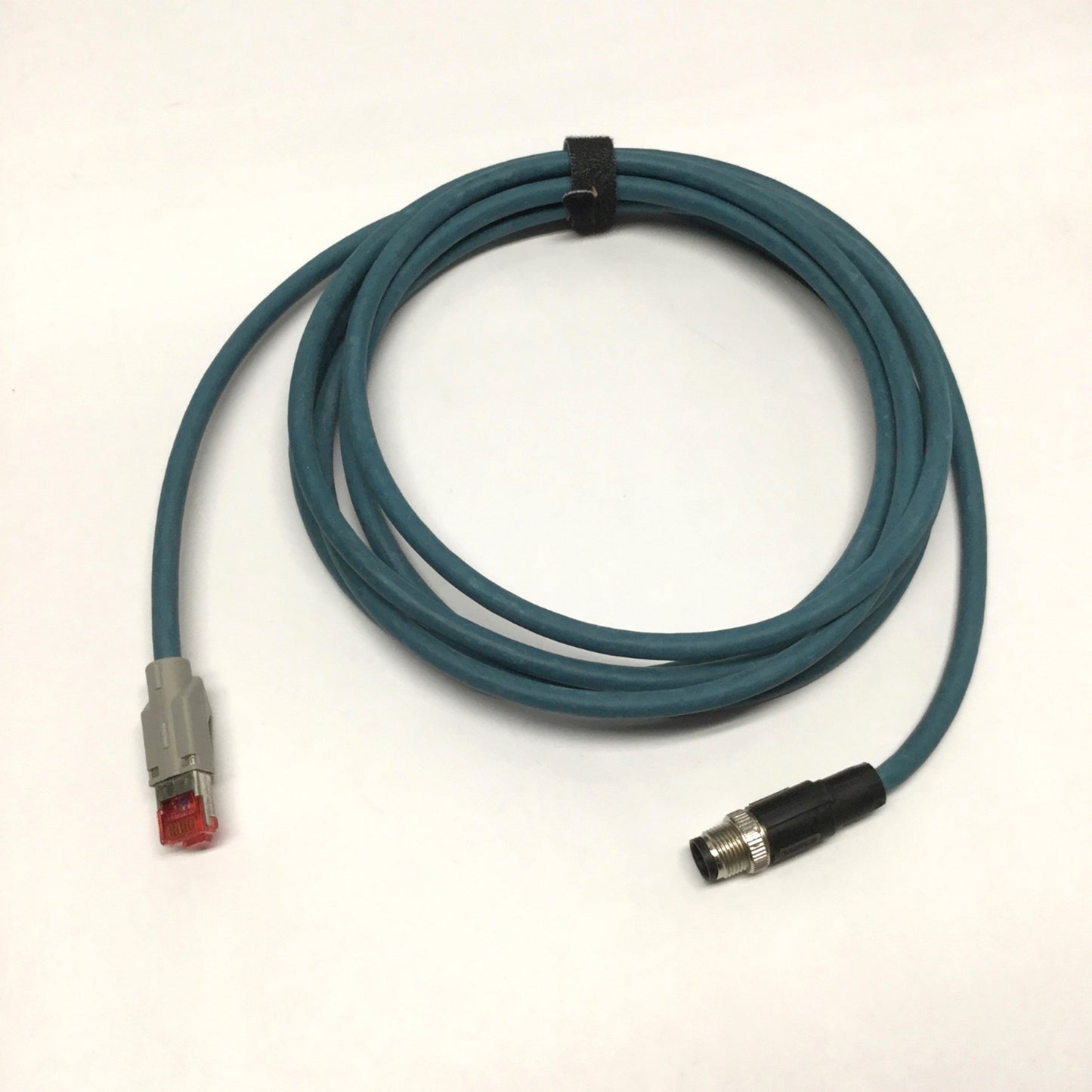 Used Phoenix Contact VS-M12MS-IP20-94B-LI/3.0 Ethernet Cable M12 8-Pin to RJ45, 3m