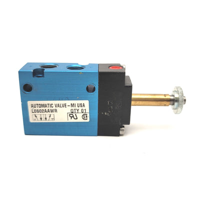Used Automatic Valve L0502AAWR Compact Spool Valve 5-Port 2-Position, 1/8"NPT