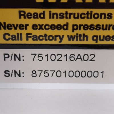New King Instrument 7510216A04 Acrylic Tube Flowmeter, 4in Scale, 1-10GPM, 125psig