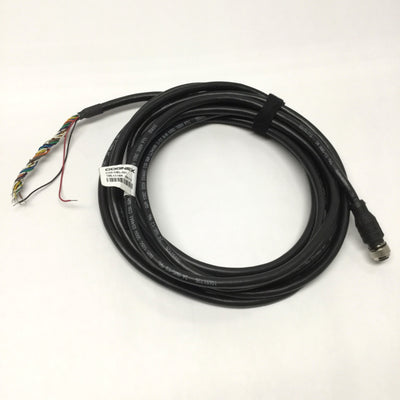 Used Cognex C3G-CBL-001 Power & I/O Breakout Cable for Checker 3G/4G Vision Sensor 5m