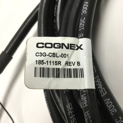 Used Cognex C3G-CBL-001 Power & I/O Breakout Cable for Checker 3G/4G Vision Sensor 5m