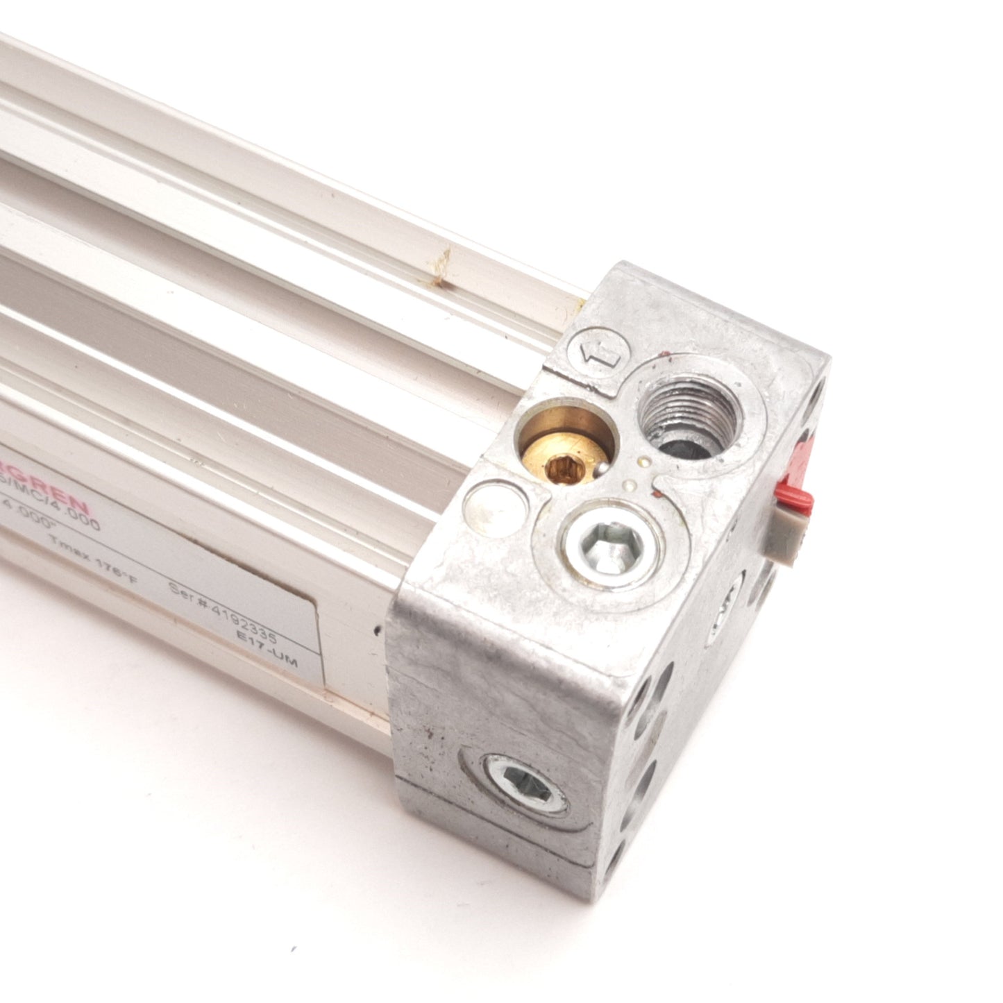 Used Norgren C/146125/MC/4.000 Linear Actuator, Bore: 25mm, Stroke: 4" (101.6mm)