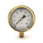 Used NOSHOK 25-300-160-psi Brass Case Liquid Filled Pressure Gauge 0-160psi 1/4"NPT