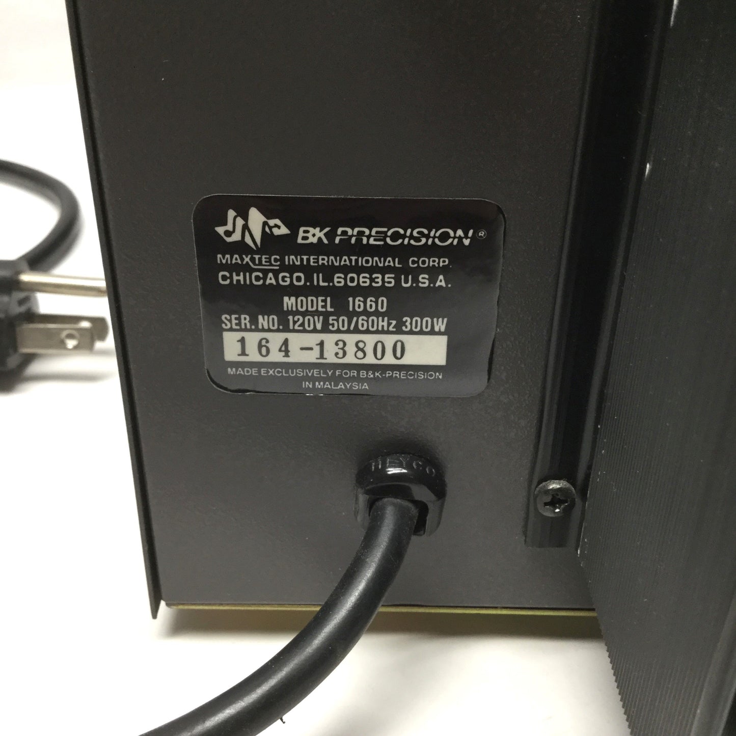 Used BK Precision Model 1660 Triple Output Power Supply 0-30V, 0-2A / 4-6.5V, 0-5A