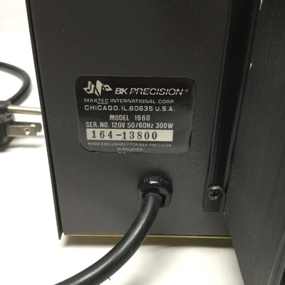 Used BK Precision Model 1660 Triple Output Power Supply 0-30V, 0-2A / 4-6.5V, 0-5A