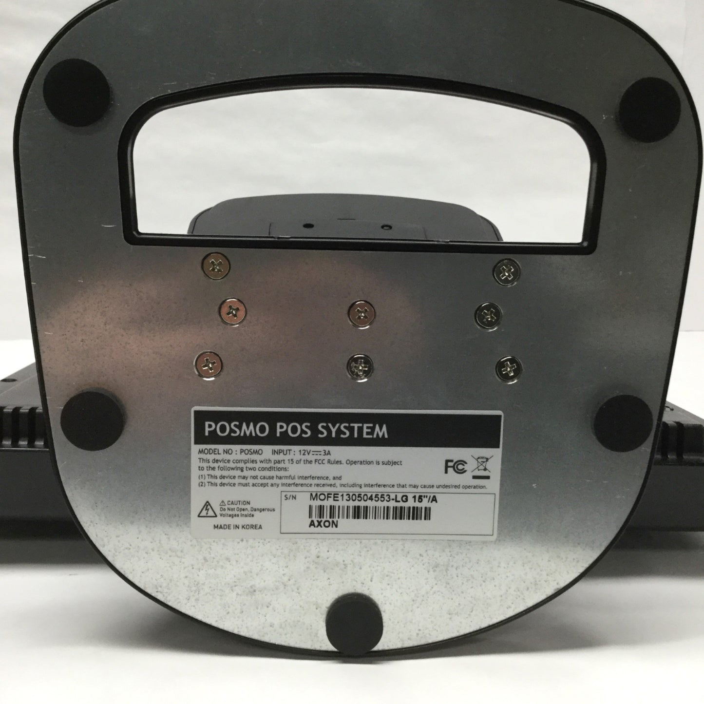 Used Axon POS System AXN-PM1-5 15" POSmo LCD Touchscreen Monitor Card Reader Display