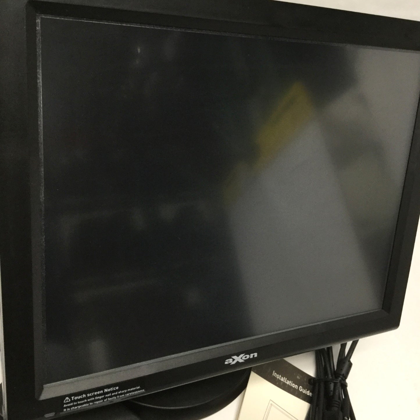 Used Axon POS System AXN-PM1-5 15" POSmo LCD Touchscreen Monitor Card Reader Display