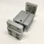 Used SMC MHL2-20D Parallel Gripper, 20mm Bore, 40mm Stroke, M5 Ports, 0.1-0.6 MPa