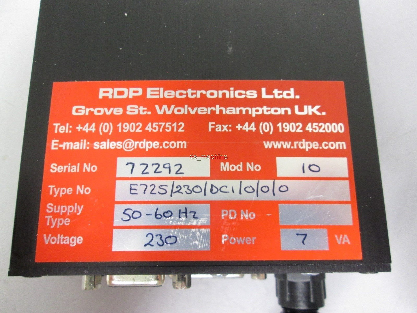 New RDP Electronics E725/230/DC1/0/0/0 Transducer Indicator Panel 230VAC 30mA