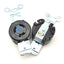 Used Lot Of 2 Hubbell HBL4560 Twist-Lock Single Phase Flush Receptacle, 15A, 250VAC