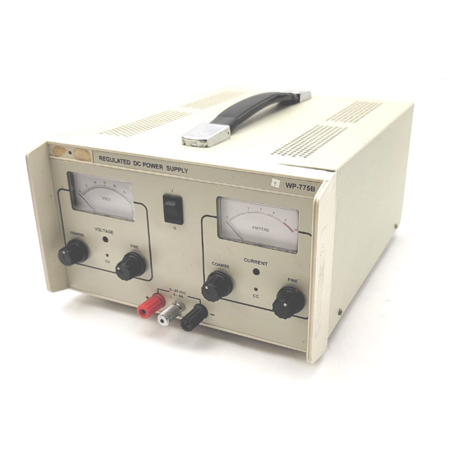 Used Vector VID WP-775B Regulated DC Power Supply Input: 115VAC, Output: 0-30VDC 0-5A