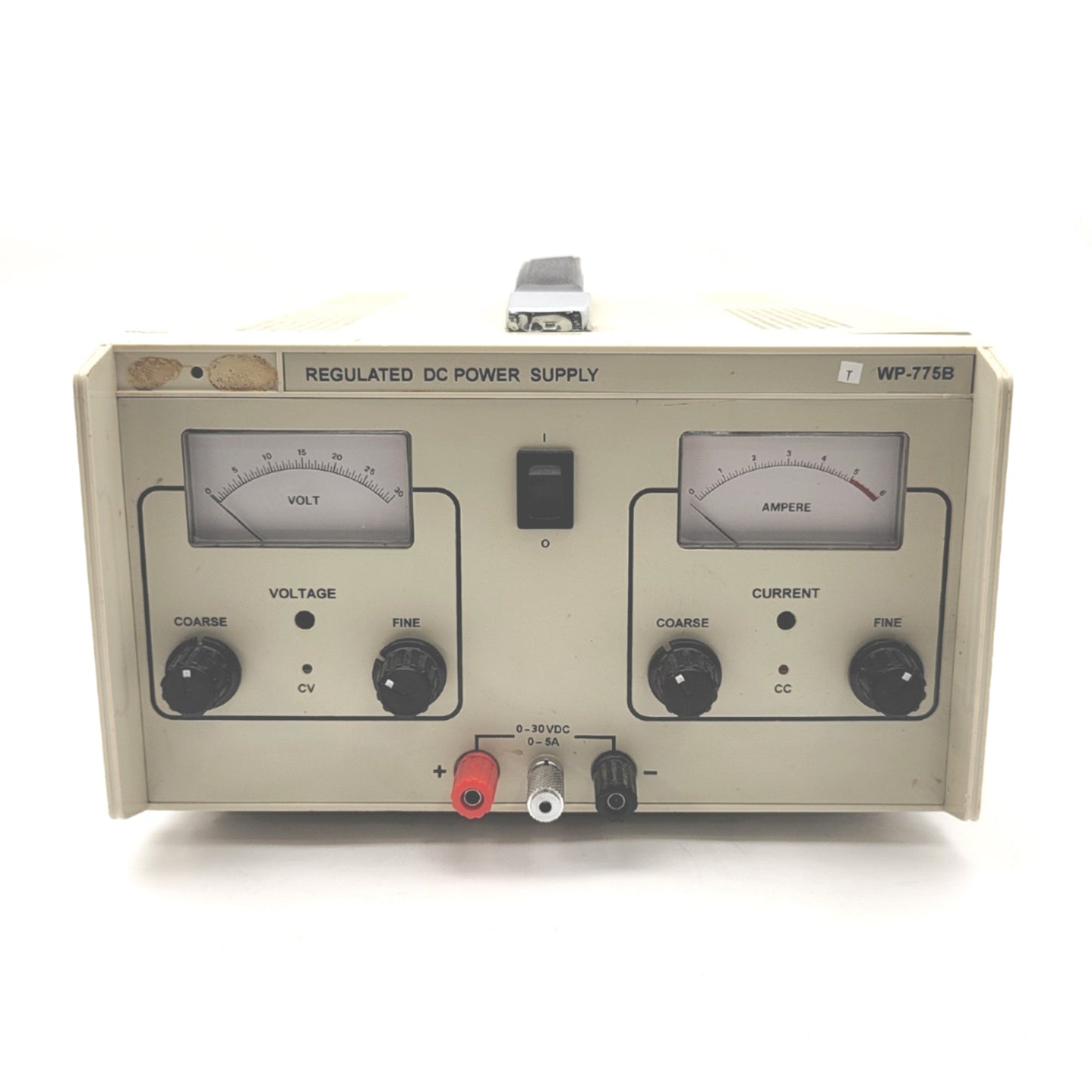 Used Vector VID WP-775B Regulated DC Power Supply Input: 115VAC, Output: 0-30VDC 0-5A