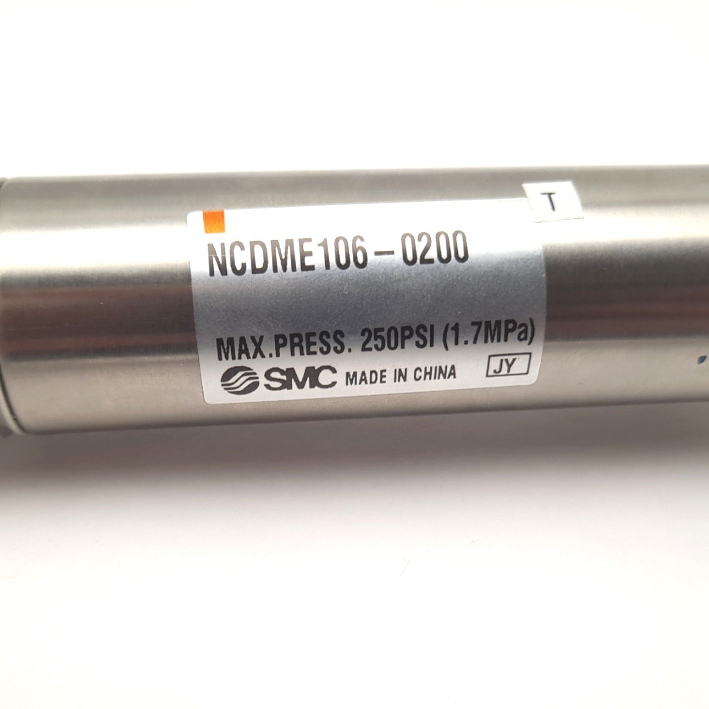 Used SMC NCDMW106-0200 Air cylinder 1-1/16" Bore 2" Stroke 1/8" Port 250 PSI