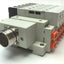 Used SMC Manifold w/ 6x SV2400-5FU Pneumatic Solenoid Valves, Coil Voltage: 24VDC
