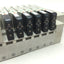 Used SMC Manifold w/ 6x SV2400-5FU Pneumatic Solenoid Valves, Coil Voltage: 24VDC