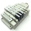 Used SMC Manifold w/ 3x SV2400-5FU Pneumatic Solenoid Valves, Coil Voltage: 24VDC
