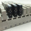 Used SMC Manifold w/ 3x SV2400-5FU Pneumatic Solenoid Valves, Coil Voltage: 24VDC