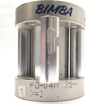 Used Bimba Flat-1 FO-040.25 Pneumatic Cylinder Bore 3/4" Double Acting Single Rod