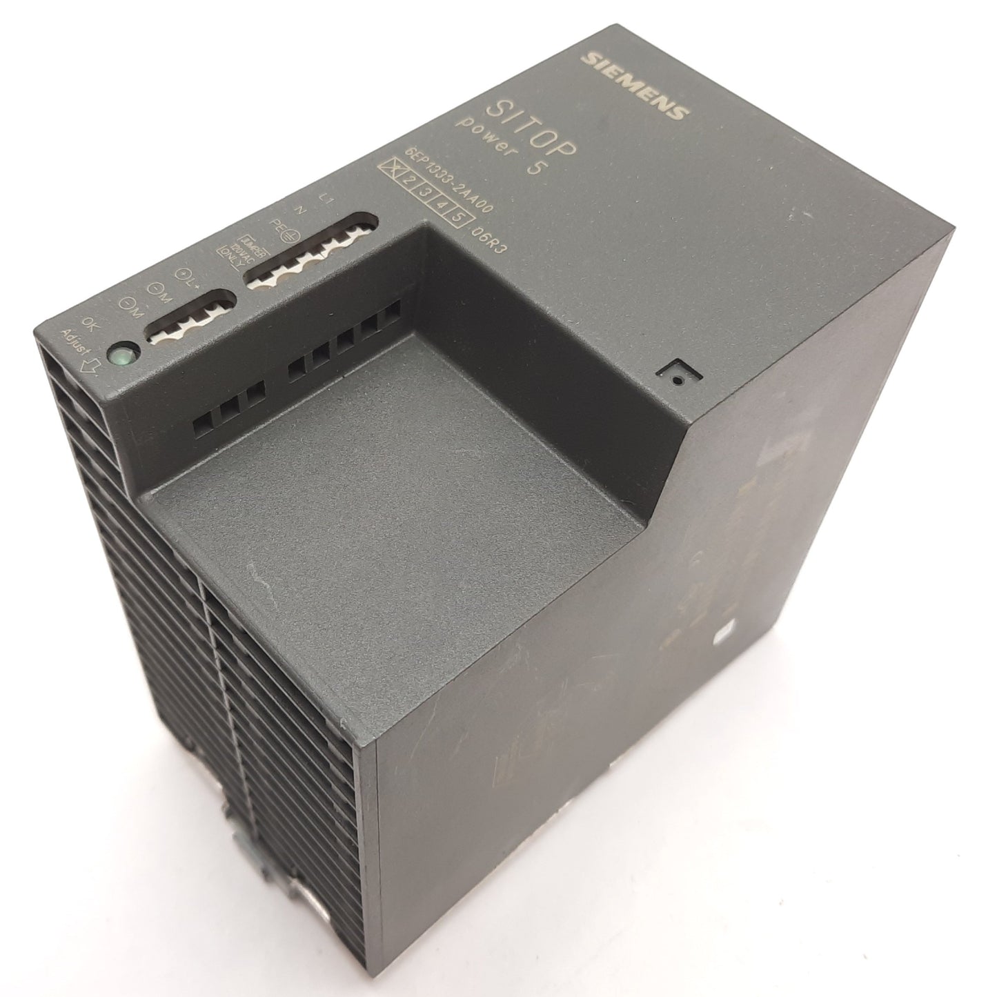 Used Siemens 6EP1333-2AA00 SITOP Power Supply, In: 120/230VAC 2.2/1.3A, Out: 24VDC 5A