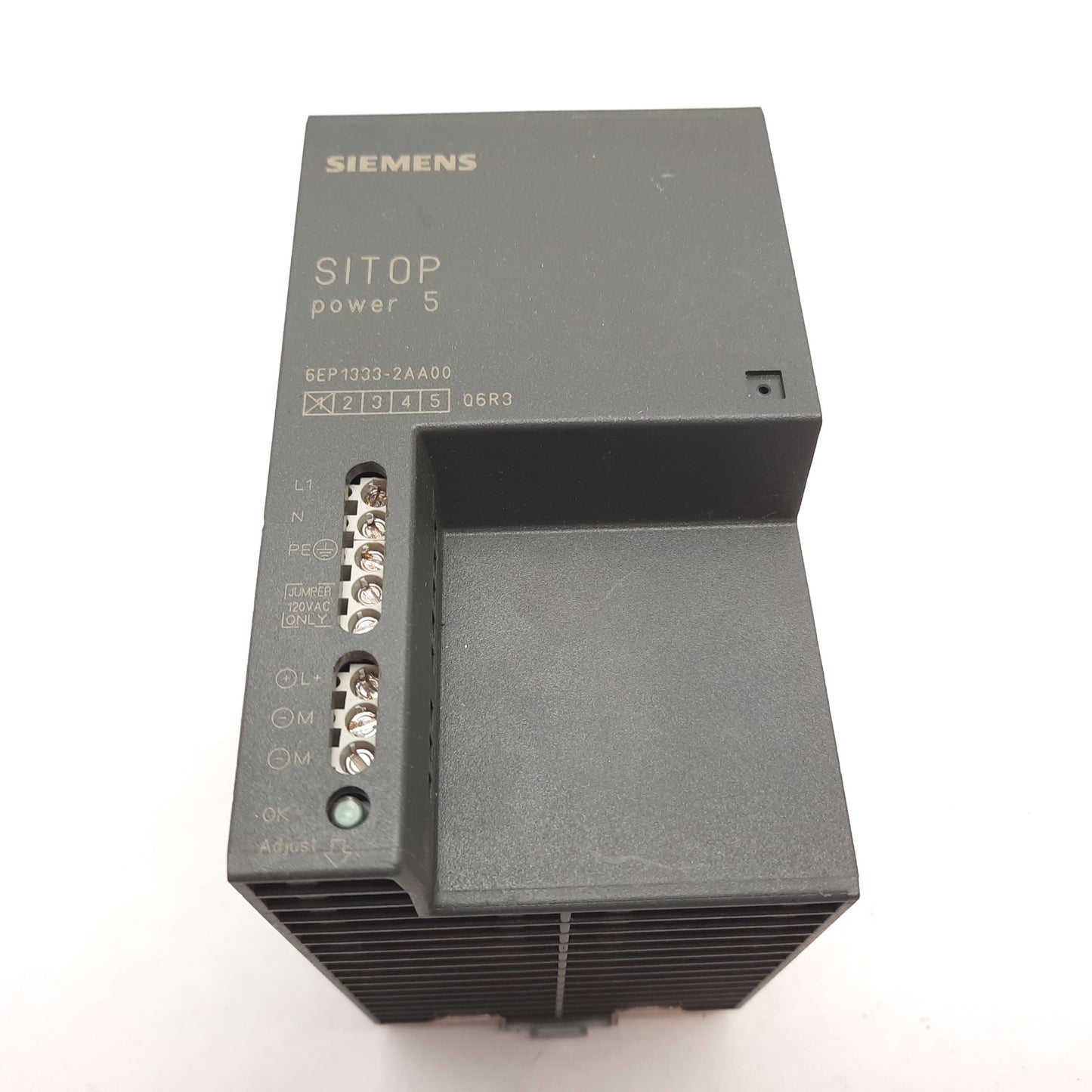Used Siemens 6EP1333-2AA00 SITOP Power Supply, In: 120/230VAC 2.2/1.3A, Out: 24VDC 5A