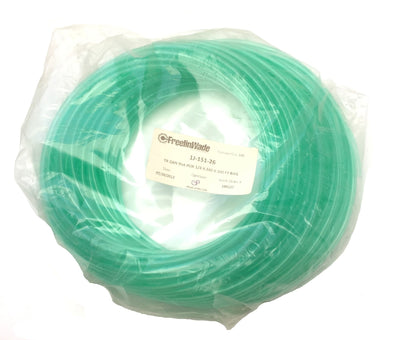 New – Open box FreelinWade 1J-151-26 Transparent Green Polyurethane Tubing, 1/4" OD x 100 FT