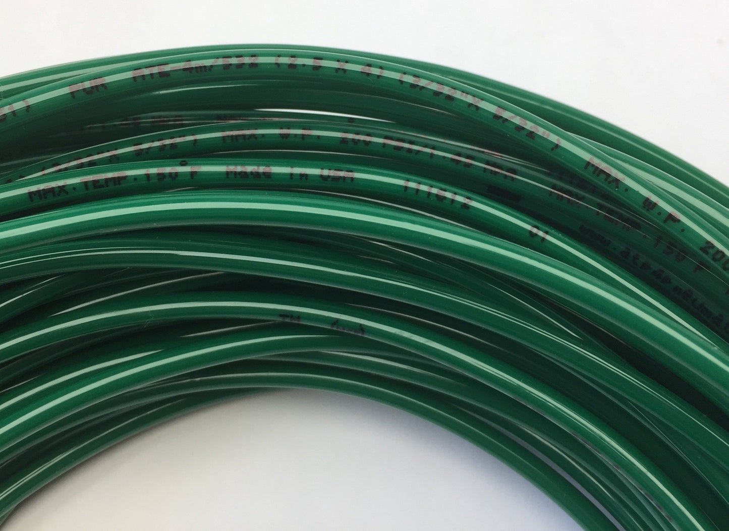 New – Open box ATP PU04M/532BG Surethane Polyurethane Pneumatic Tubing 4mm 5/32" OD, Green 100'