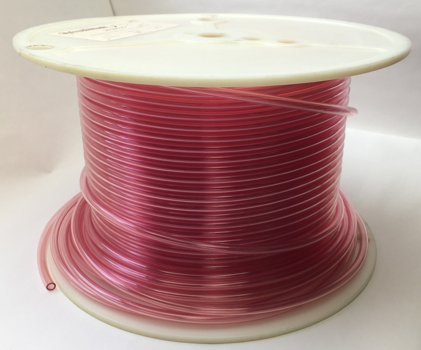 New – Open box FreelinWade 1B-151-25 Transparent Red Polyurethane Tubing, 1/4" OD x ~275 FT