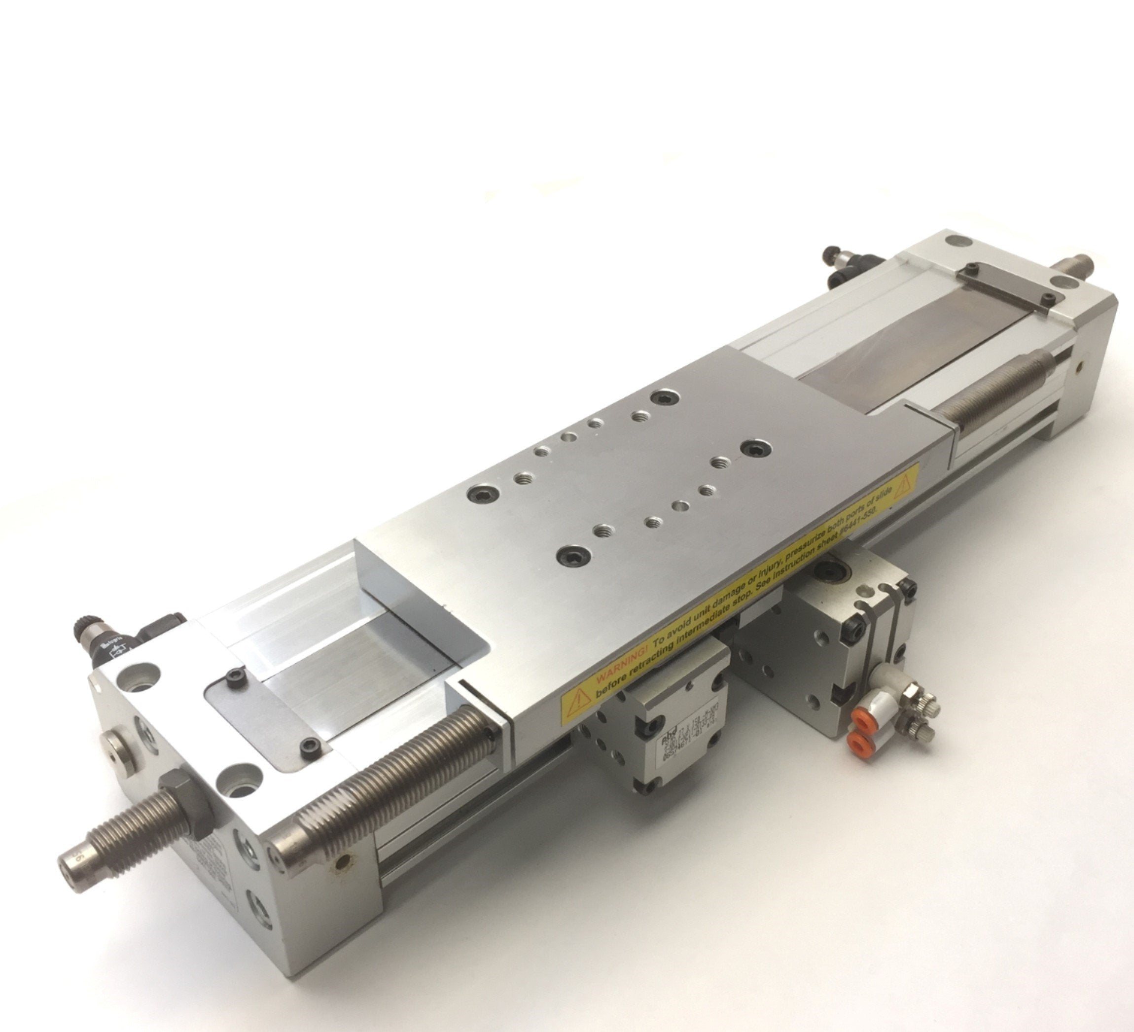 PHD SFM5 27x150-M-NM3 Rodless Gantry Rail Pneumatic Slide Bore 27mm Tr ...