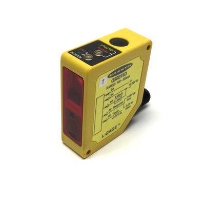 Used Banner Q50BVIQ L-GAGE LED Measurement Sensor, 100-300mm Range, 15-30VDC, 4-20mA
