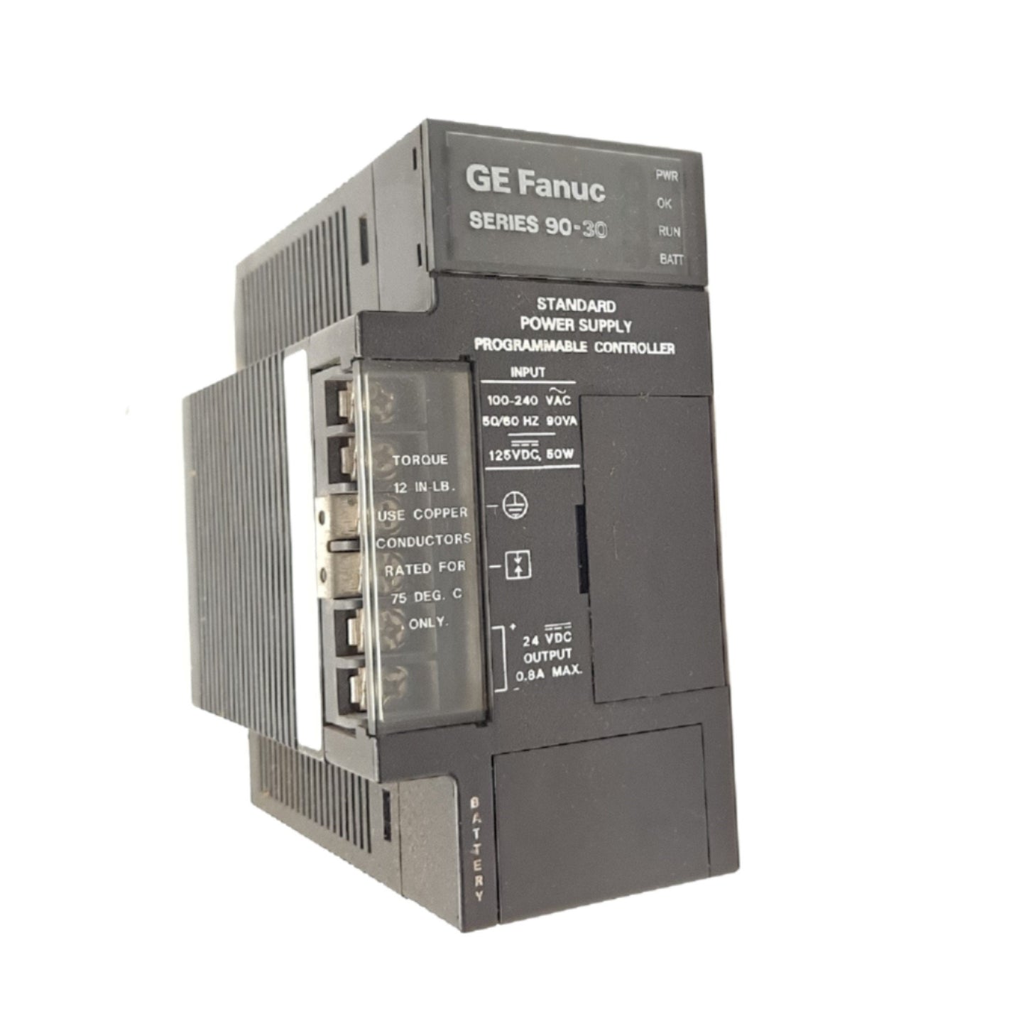Used GE Fanuc IC693PWR321S Power Supply Input 100-240VAC 50/60 HZ 90 VA