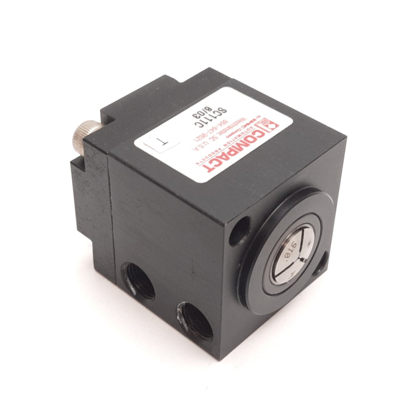 Used Compact SC111C Pneumatic 1C Collet Closer, Ports 1/8" NPT, Pressure 250psi