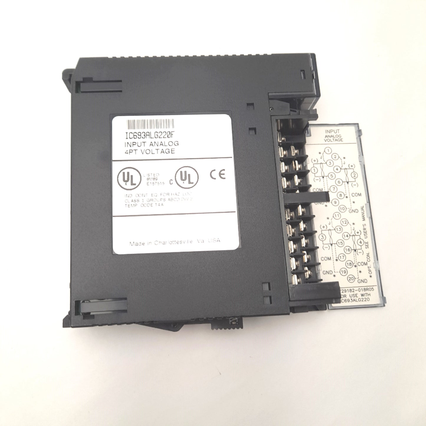 Used GE Fanuc IC693ALG220F PLC Analog Input Module 4 Points -10 to +10 VDC