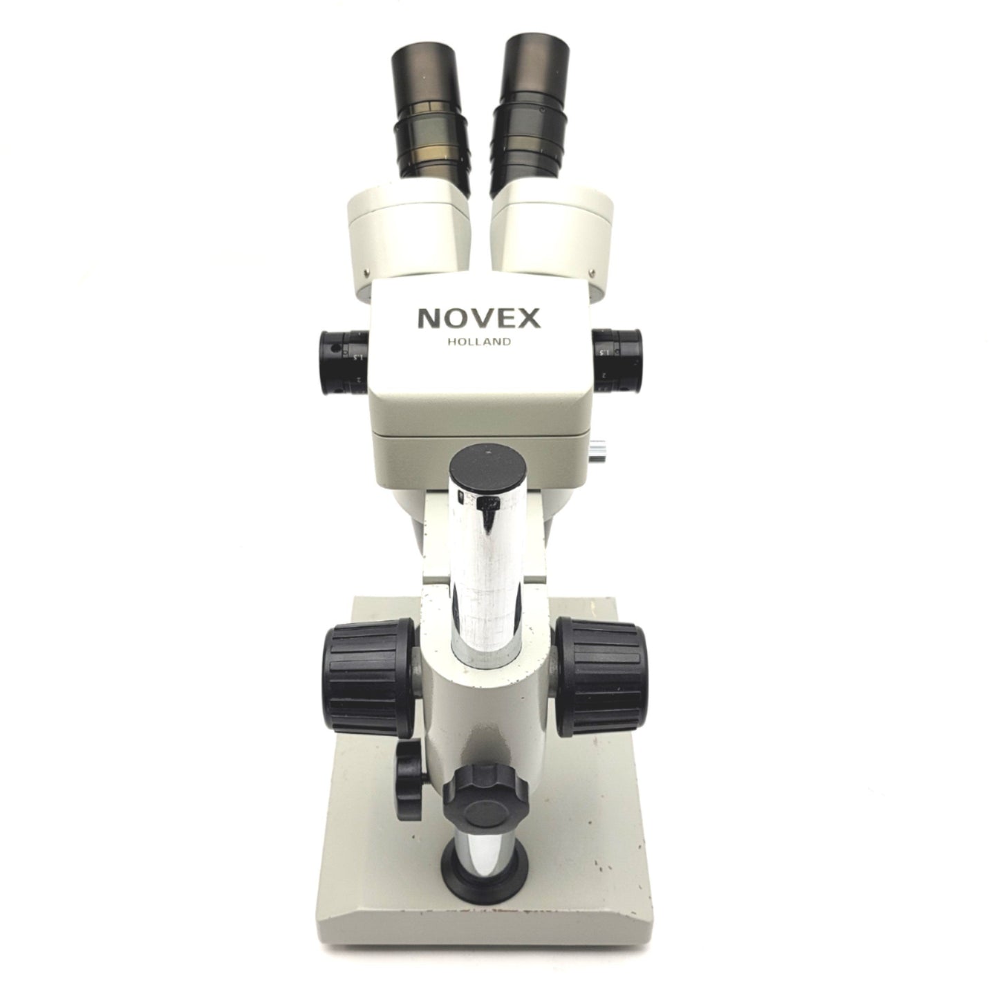 Used NOVEX RZB-PL Binocular Zoom Stereo Microscope With Base 6.5x To 45x Zoom, 90mmWD