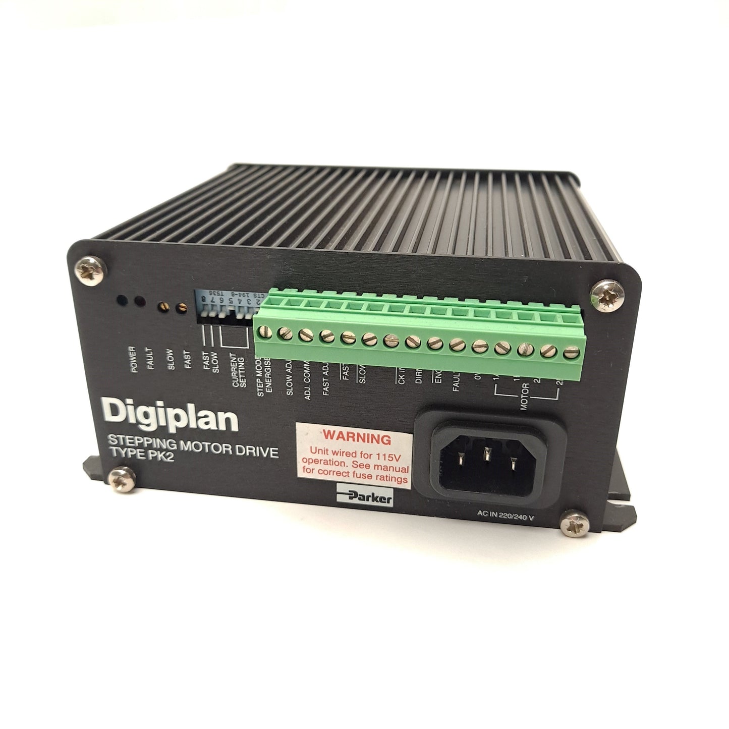 Used PARKER PK2/110V Digiplan Stepper Motor Drive Supply Volt. 115VAC
