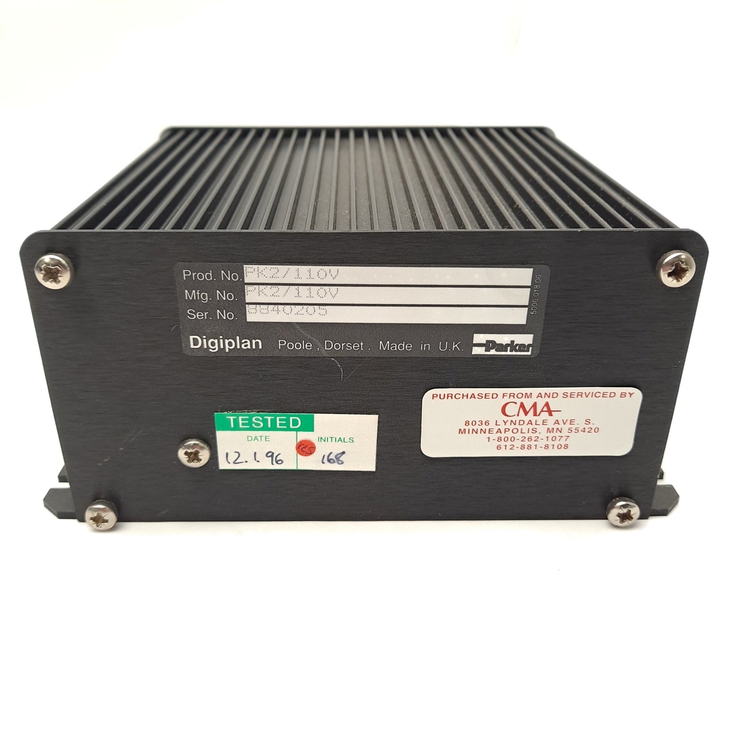 Used PARKER PK2/110V Digiplan Stepper Motor Drive Supply Volt. 115VAC