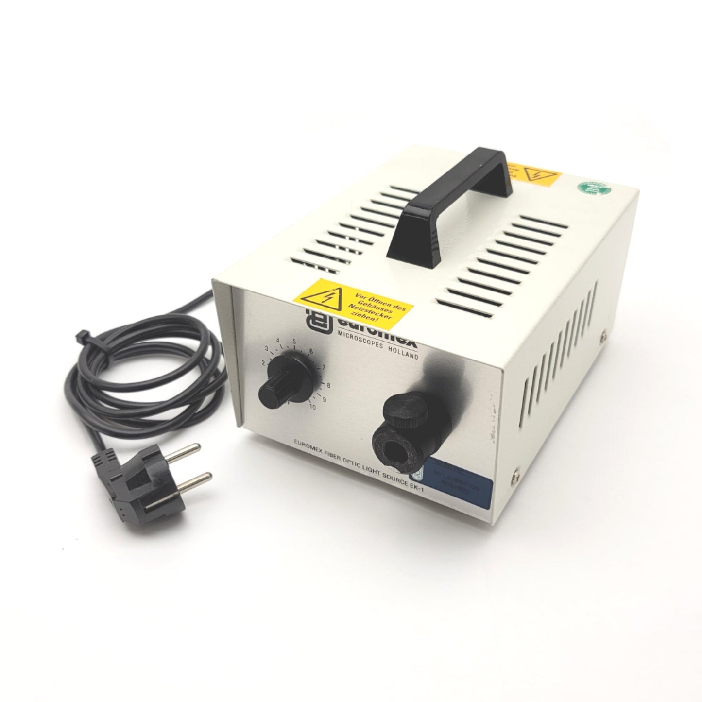 Used Euromex Illuminator EK-1 Fiber Optic Light Source 100W Halogen, 250VAC 50Hz 1.0A