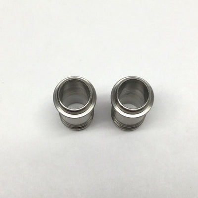New – Open box Lot of 2 Julabo 8970445 Stainless Barbed Adapter Fittings for 12mm ID Tubing