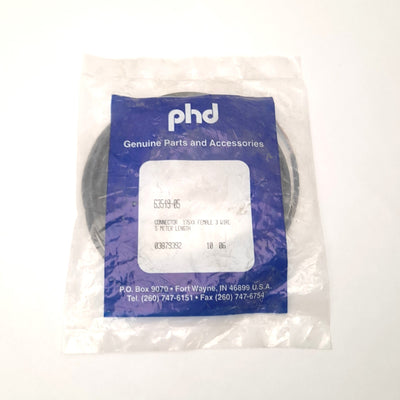 New PHD 63549-05 Connector 175xx Female 3 Wire 5 Meter Length