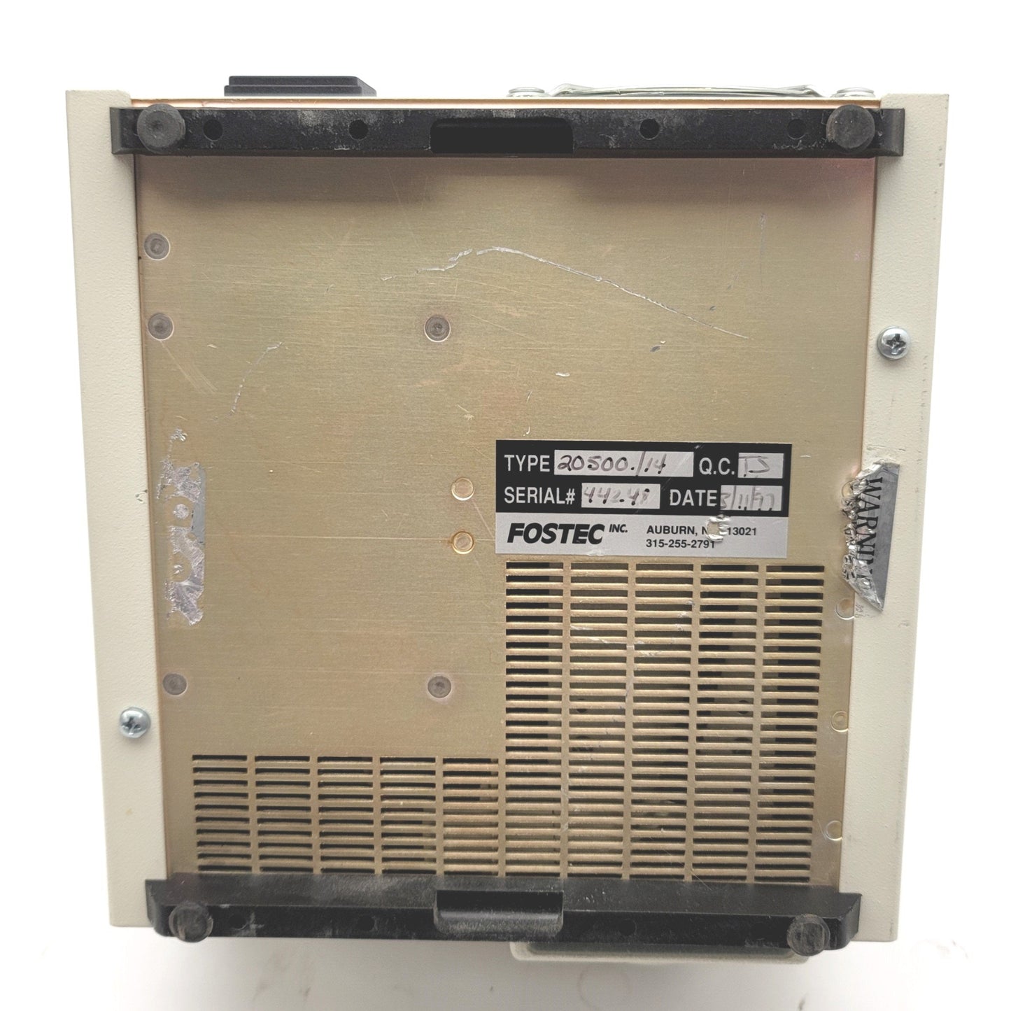 Used LEEDS SCHOTT FOSTEC EKE 20500./14 Fiber Optic Light Source 150W, 120VAC 60Hz 3A