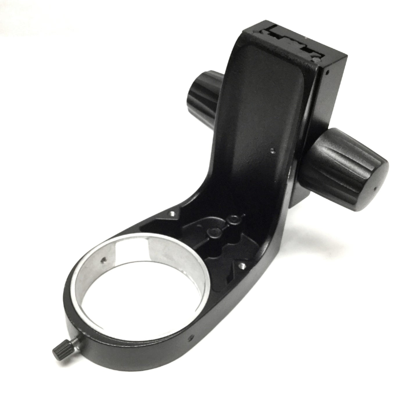 Used Leica 10450174 Adjustable Stereo-Microscope Focus Arm Mount 94mm Travel, 76mm ID