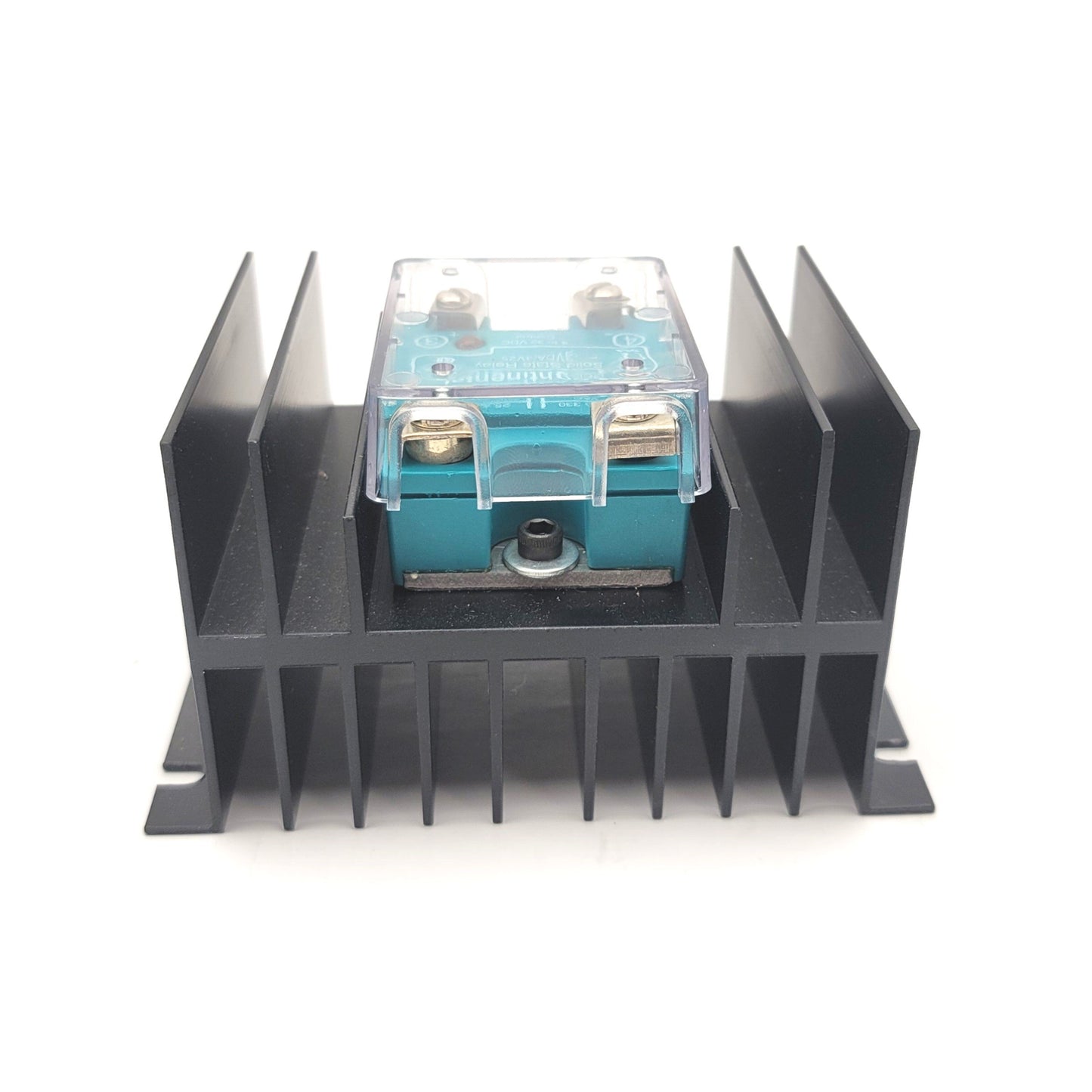 Used Continental SVDA/3V25 Solid State Relay W/Heatsink 24-330VAC 25A 4-32VDC Control