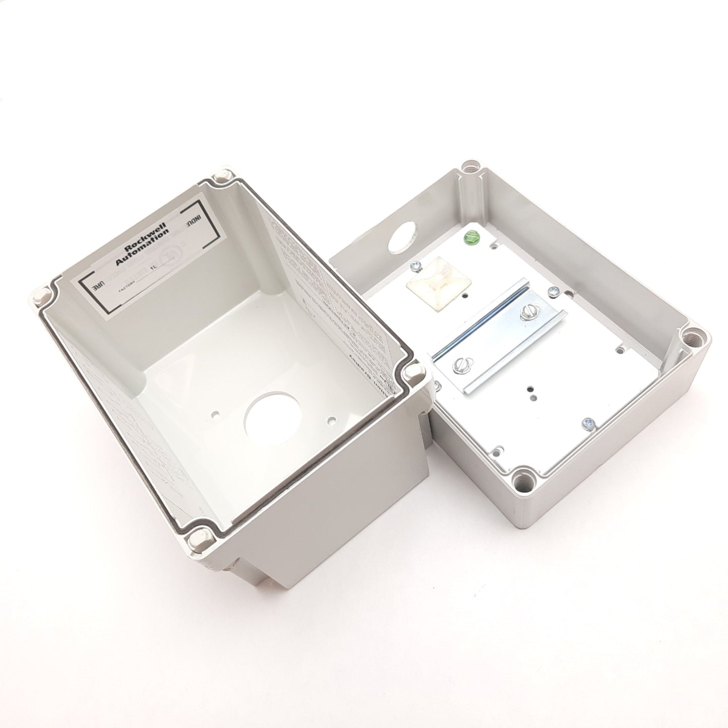 Used Allen Bradley 198E-AS756D Plastic Button Enclosure 175mm x 125mm x 150mm *Holes*