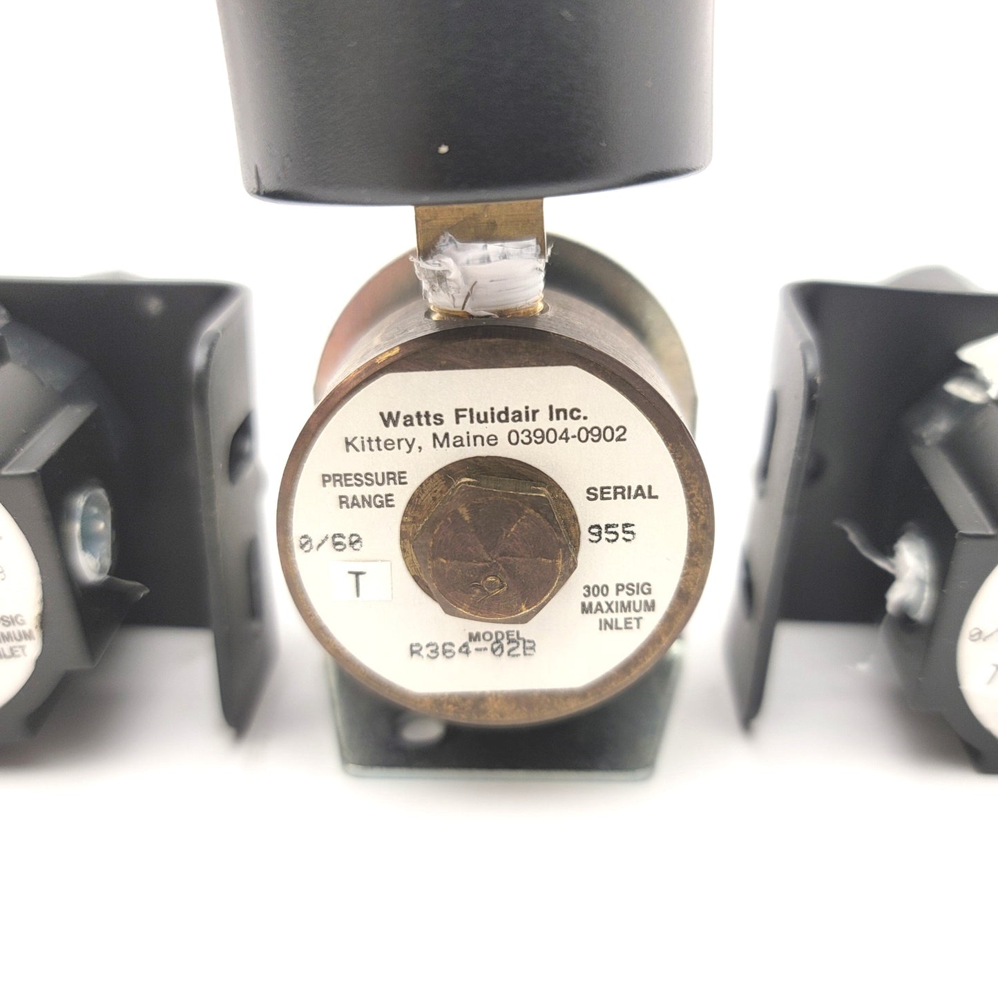 Used Lot Of Assorted Watts Fluidair Pressure Regulators R364-02B, R384-01A, R384-01B